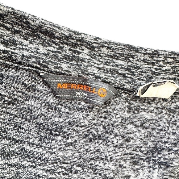 MERRELL Womens Sz M Grey Scoop Neck Short Sleeve Dress Activewear Casual Stretch - Picture 8 of 12